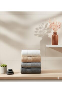 elvira concept Venezia Pamuklu 4'lü El Ve Yüz Havlusu Seti Günlük Çeyizlik Havlu Takımı