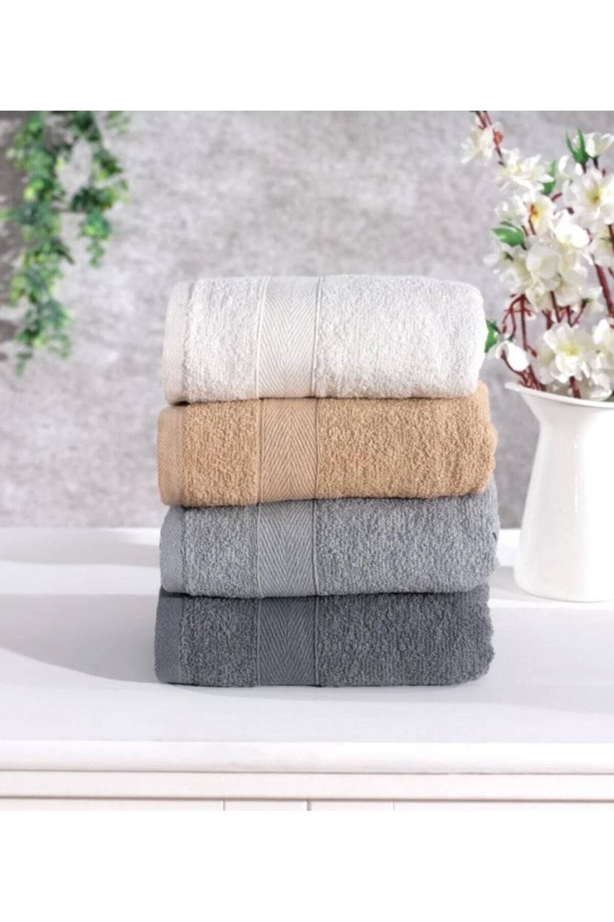 elvira concept Venezia Pamuklu 4'lü El Ve Yüz Havlusu Seti Günlük Çeyizlik Havlu Takımı - Görsel 3