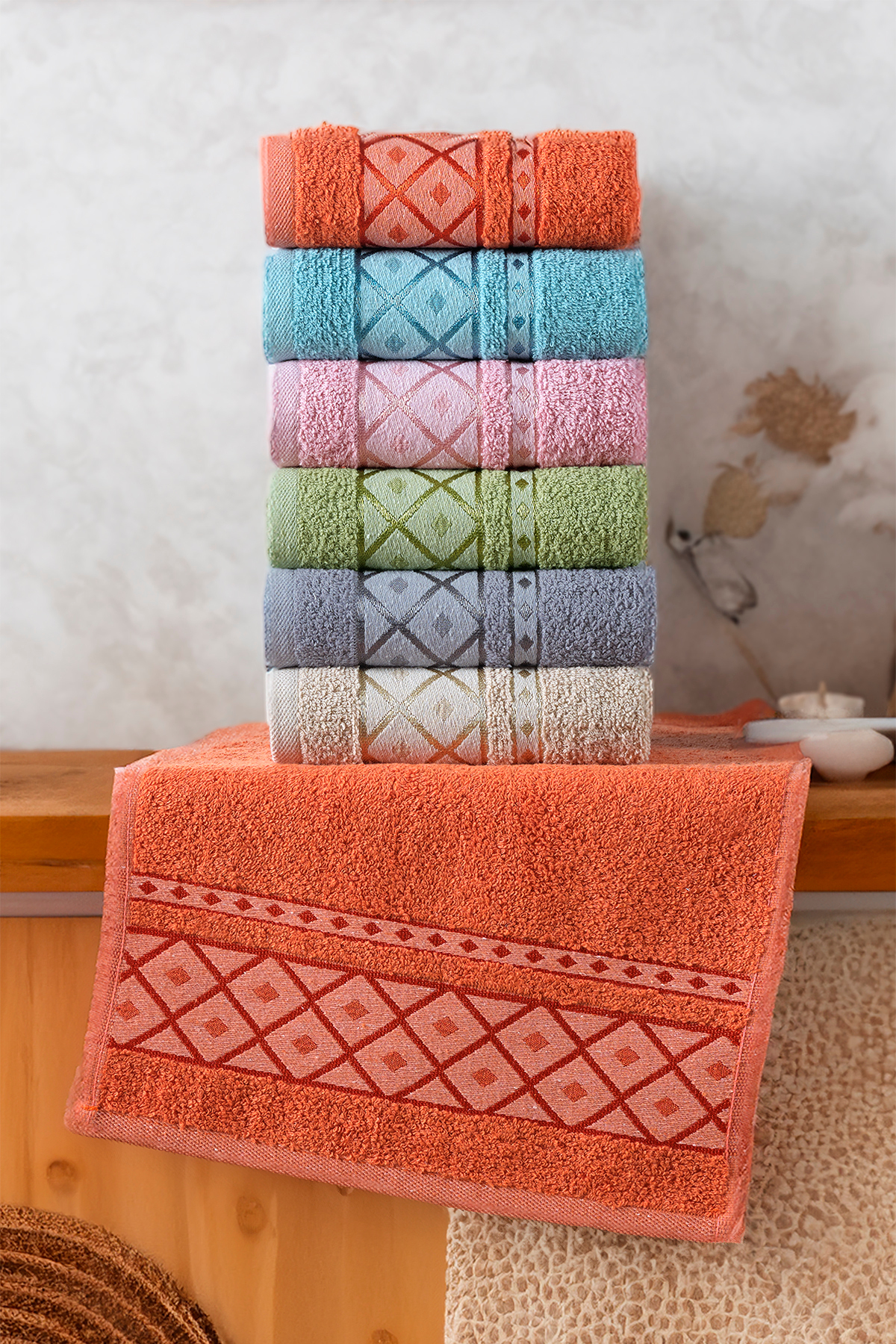 Comfort Home Boho 6'lı %100 Pamuk El, Yüz ve Mutfak Havlusu Seti - 30x50 cm