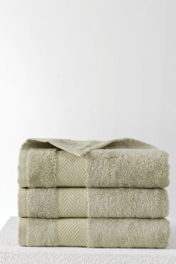 Yataş Esna %60 Pamuk-%40 Bambu El/ Yüz /Baş Havlusu, 50x90 cm (1 Adet) - Nil Yeşili