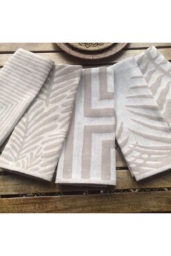 Dost Damask 5'li Mutfak Havlu Seti & Kurulama Bezi 40*60 Cm