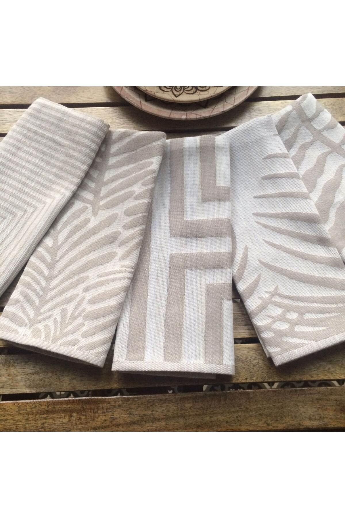 Dost Damask 5'li Mutfak Havlu Seti & Kurulama Bezi 40*60 Cm