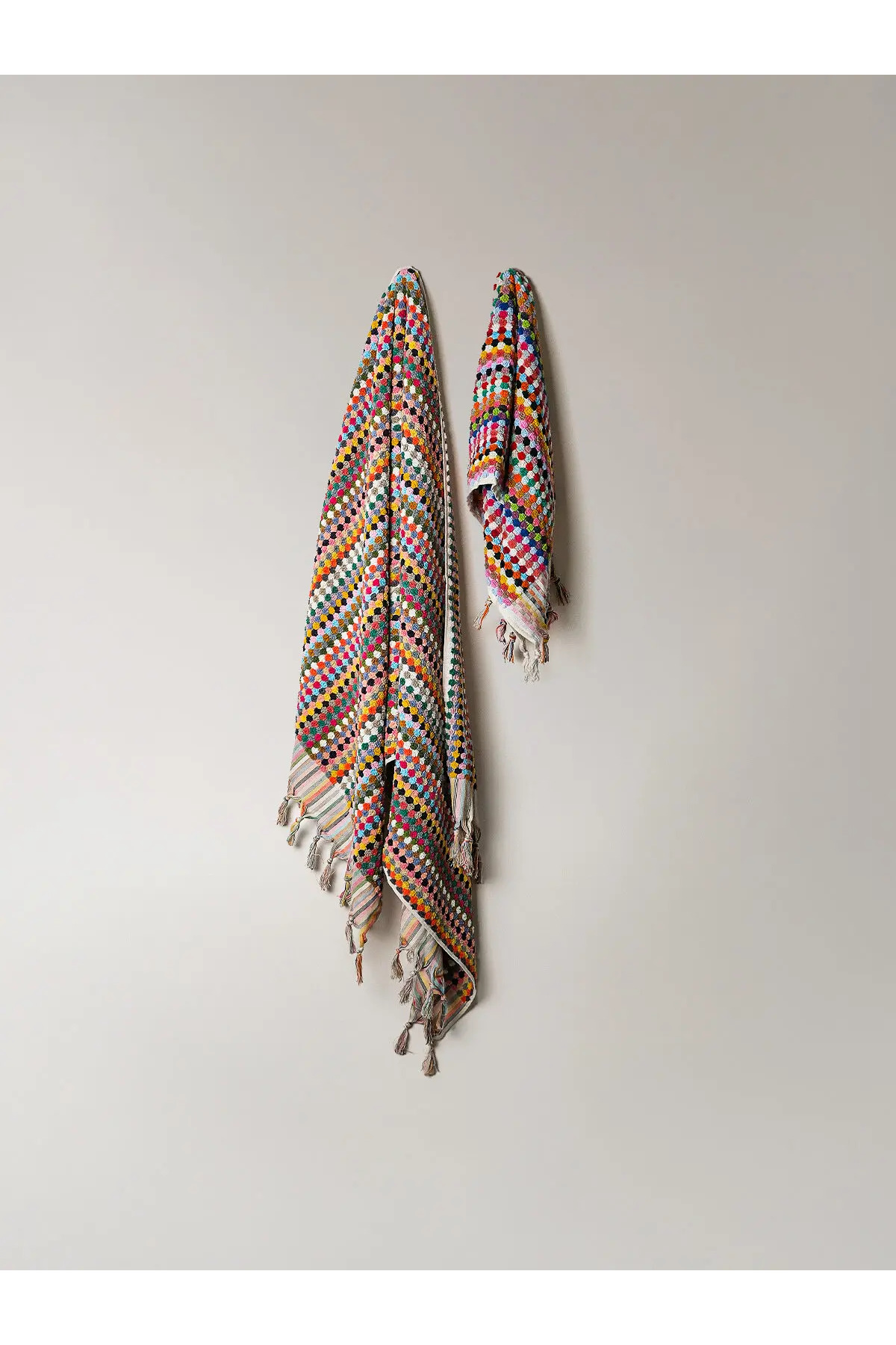 NEEDLE Polka Dot 2'li Multi Color Havlu Seti - Görsel 2