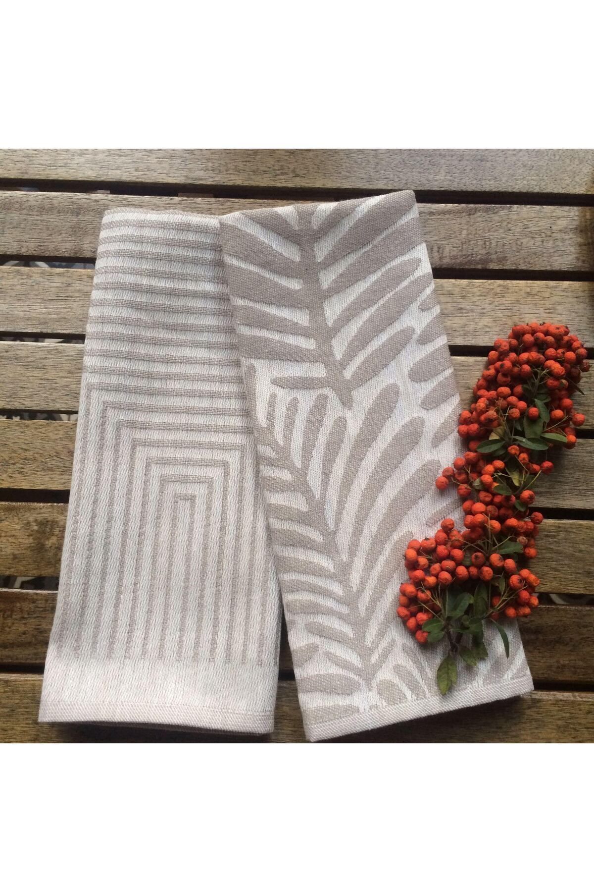 Dost Damask 5'li Mutfak Havlu Seti & Kurulama Bezi 40*60 Cm - Görsel 2