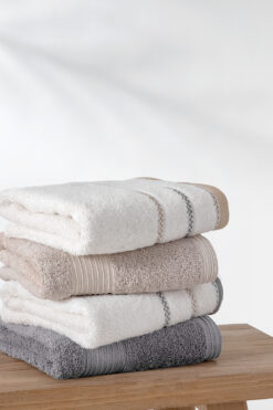 Yataş Harmony 4'lü El / Yüz Havlu Seti - Gri / Bej