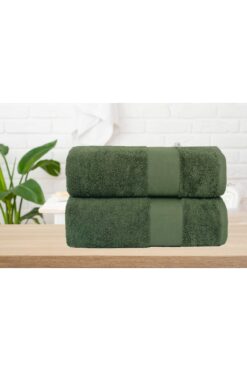 Lucy and Home Nokta Bordürlü El Yüz , Baş Havlusu 2'li , 60x110 Cm