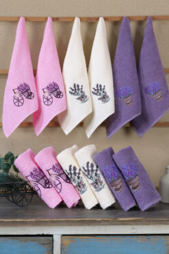 DNZGÜLCAN Mutfak Havlusu Seti 6'lı – %100 Pamuk El Havlusu | Yüz Havlusu – Çeyizlik