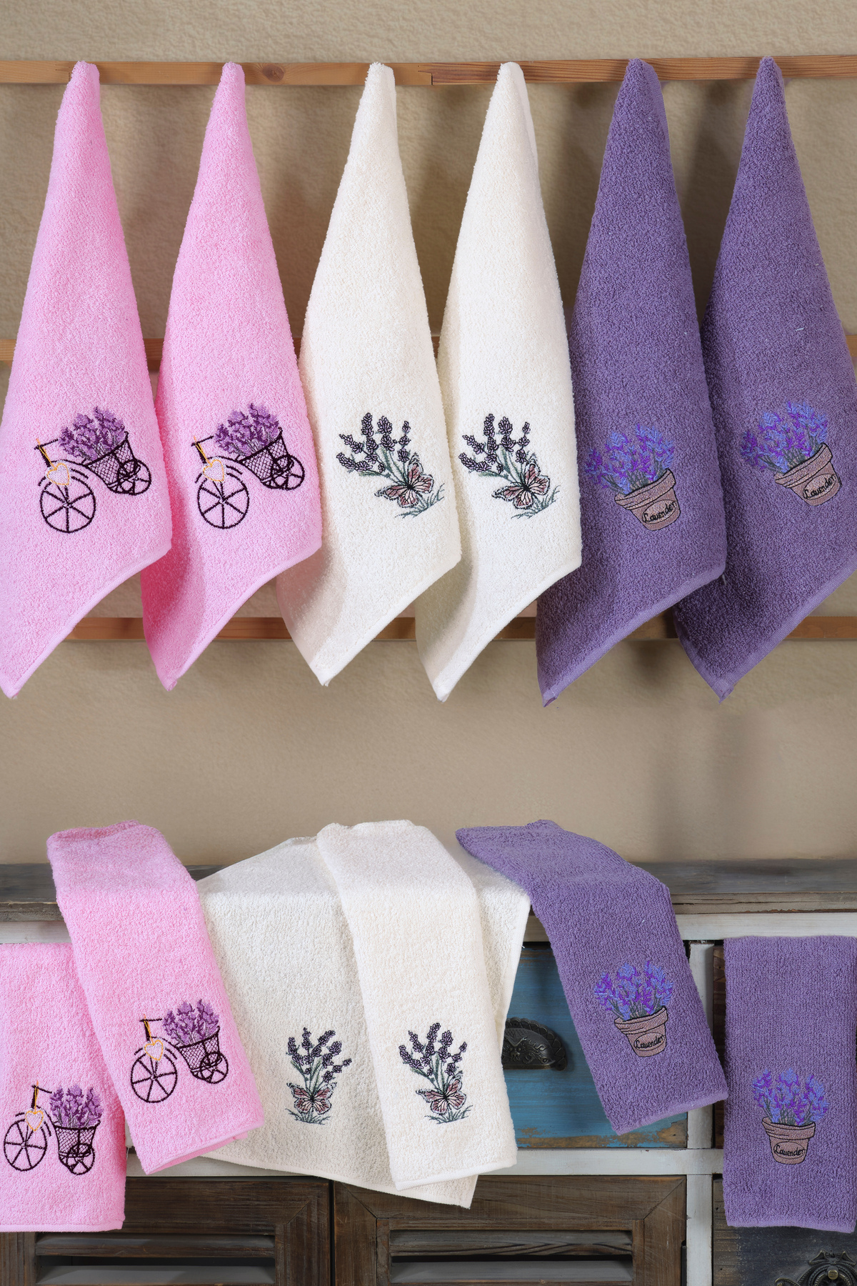 DNZGÜLCAN Mutfak Havlusu Seti 6'lı – %100 Pamuk El Havlusu | Yüz Havlusu – Çeyizlik - Görsel 2