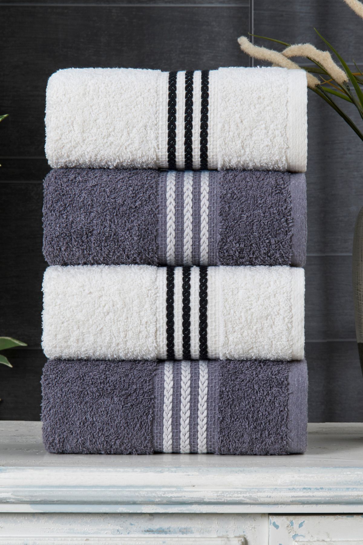 Casnack Veronica Small 4'lü Havlu seti 50x90 cm - Görsel 2