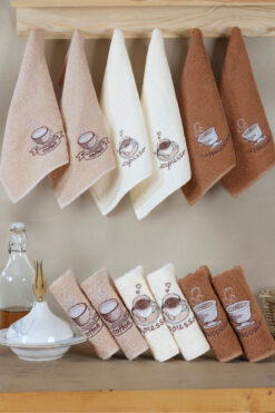 DNZGÜLCAN Mutfak Havlusu Seti 6'lı – %100 Pamuk El Havlusu | Yüz Havlusu – Çeyizlik