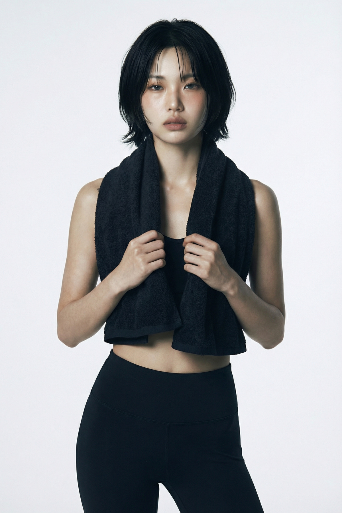 XJIM 4'lü %100 Pamuk Siyah Spor Sporcu Havlu 30x100 Fitness Antrenman Gym Golf Boks Havlusu - Görsel 2