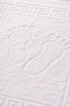 TEXTİLES MAGİC LAMP Desenli Banyo Ayak Havlusu - Pamuklu, Emici ve Yumuşak Dokulu 50 x 70 cm