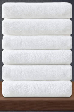 S&R 6 Adet 70x140 Cm Beyaz Otel Banyo Havlusu 460 gram Hotel Collection