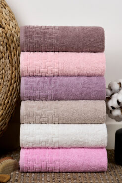 Miss Paris Home Örgü 6'lı El & Yüz Havlu Seti %100 Pamuk 50x90 Cm