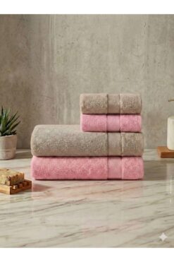 Pamira DİANA BANYO HAVLU TAKIMI (2 ADET EL ,YÜZ & BAŞ HAVLUSU + 2 ADET VÜCUT BANYO HAVLUSU)