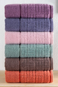 Minoset Labirent El Havlu Seti 6’lı %100 Pamuk 50x90 cm – Emici, Yumuşak, Dayanıklı Havlu - Lüks - 1300 gr