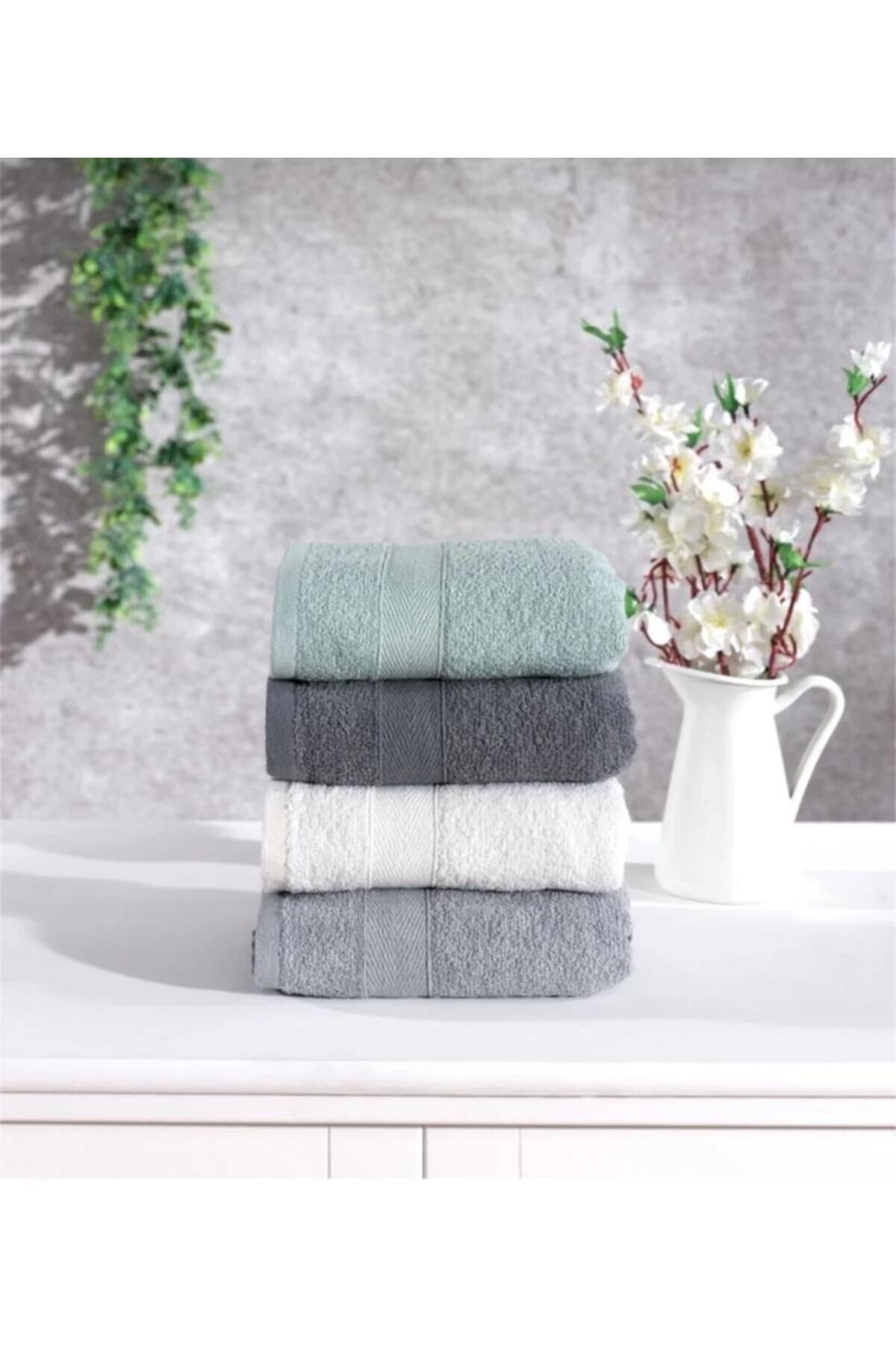 elvira concept Venezia Pamuklu 4'lü El Ve Yüz Havlusu Seti Günlük Çeyizlik Havlu Takımı - Görsel 2