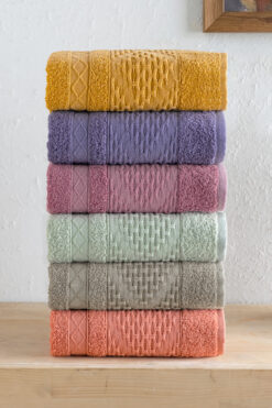 Minoset 6’lı Havlu %100 Pamuk – 30x50 cm Lüks, Yumuşak, Emici, Mutfak & Banyo Kullanımı