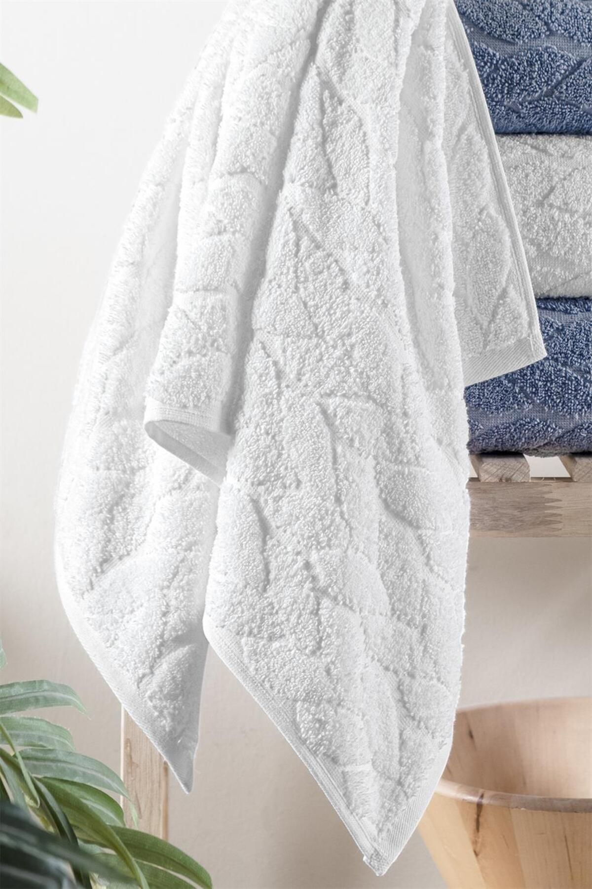 Mürdüm Home 4'lü Banyo Havlu Seti Hamam Takımı 100% Pamuk - Görsel 3