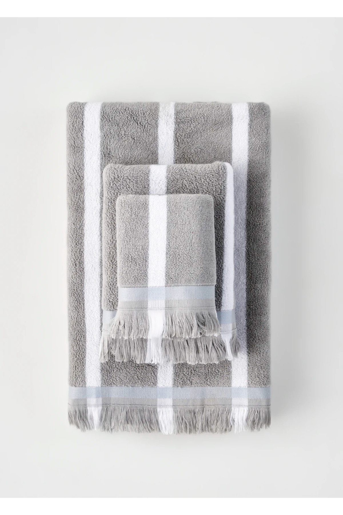 Bella Maison %100 Pamuk Ella El Havlusu Gri (30x50 cm) - Görsel 3