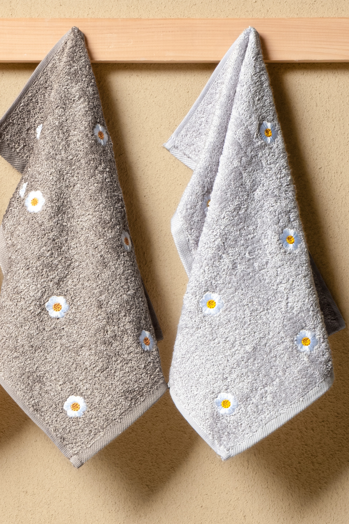 Bersay Lina 6'lı 30x50, %100 Pamuk Bambu, Nakışlı Mutfak & El Havlu Seti – Yumuşak, Emici ve Dayanıklı - Görsel 3