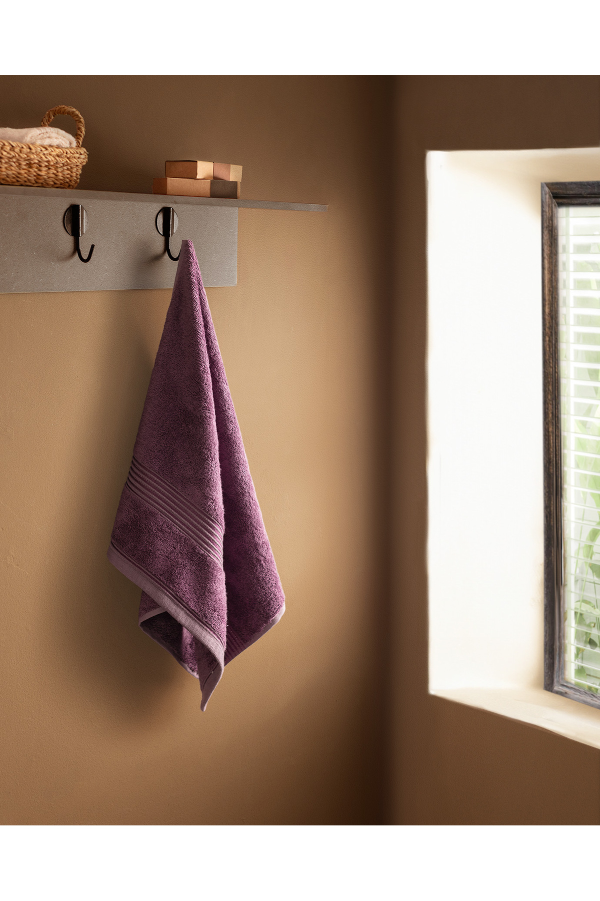 Madame Coco Clarette Yüz Havlusu - Mor - 50x80 cm