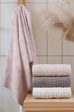 My Catherine 4'lü Yüksek Kalite Kalın %100 Pamuk El Havlusu & Yüz Havlusu Seti (50x90 cm, 280 gr/adet)