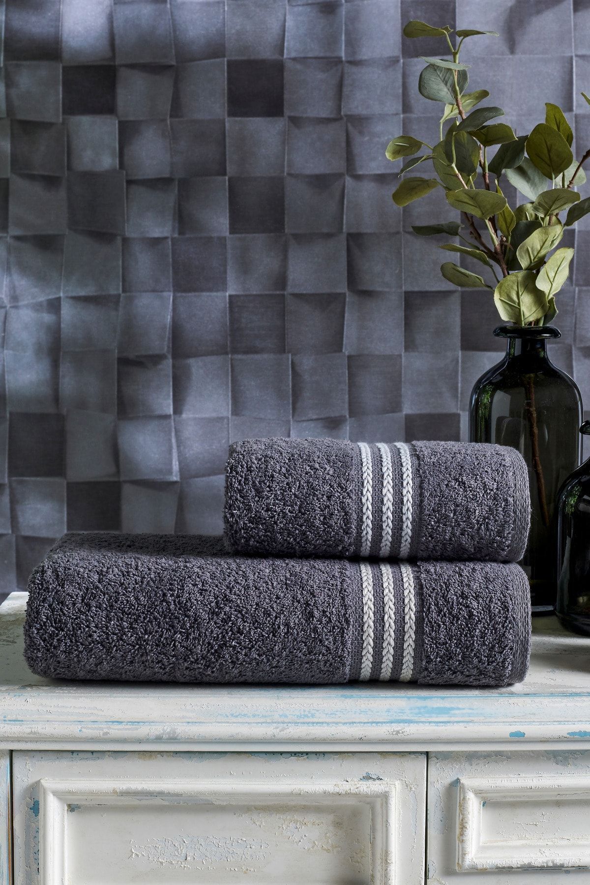 Casnack Veronica 4'lü Banyo Havlu Seti - Görsel 3