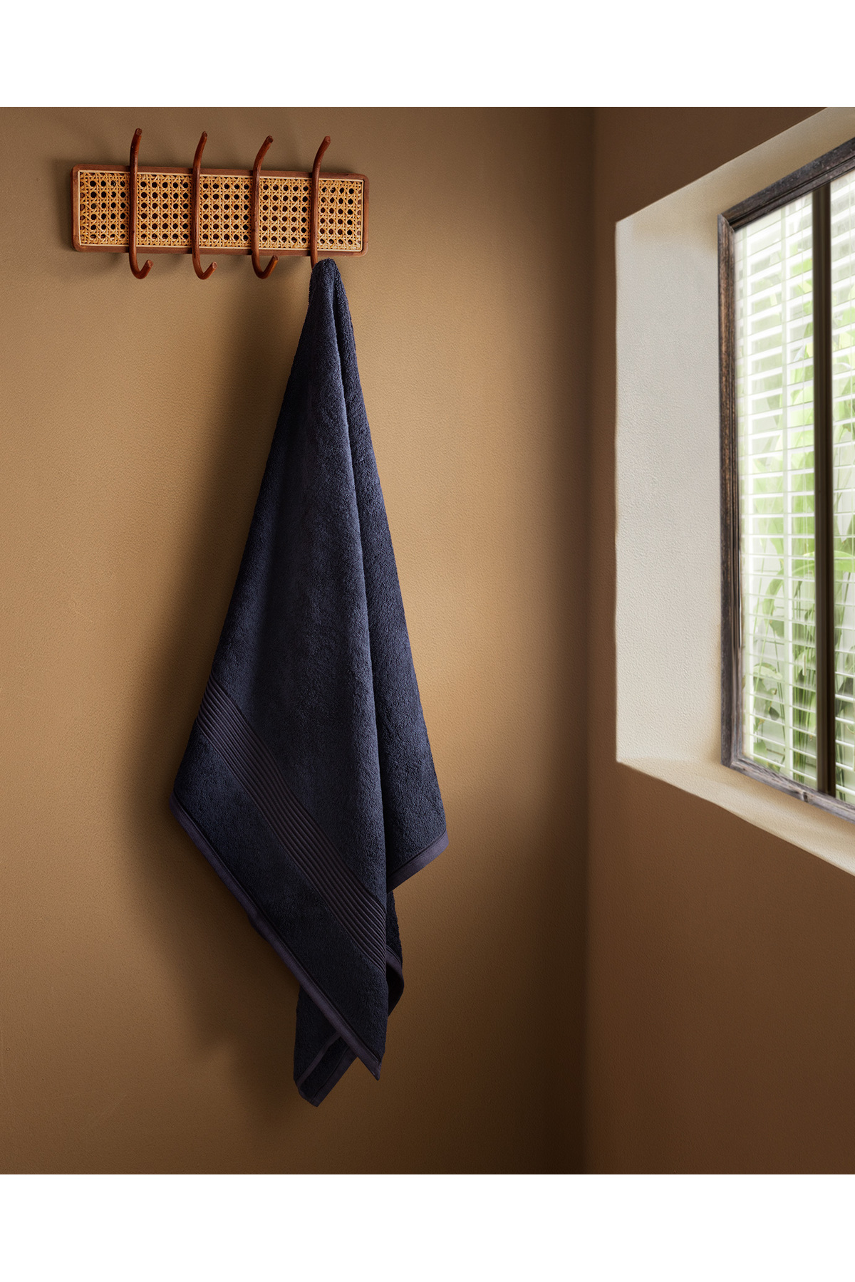 Madame Coco Clarette Banyo Havlusu - Lacivert - 90x150 cm