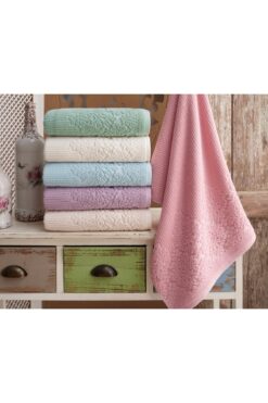 GONCA TEKSTİL Aksu 6'lı 50x90 El Ve Yüz Havlusu