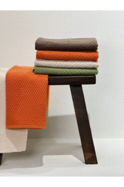 Plume Ceramic Home %100 Pamuk 4’lü Renkli El Havlusu Seti – 30x50 Cm Çeyizlik, Misafir, Mutfak, Hediyelik