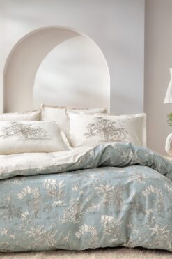 Yataş Aster Çift Kişilik Ranforce Nevresim Takımı - Adaçayı