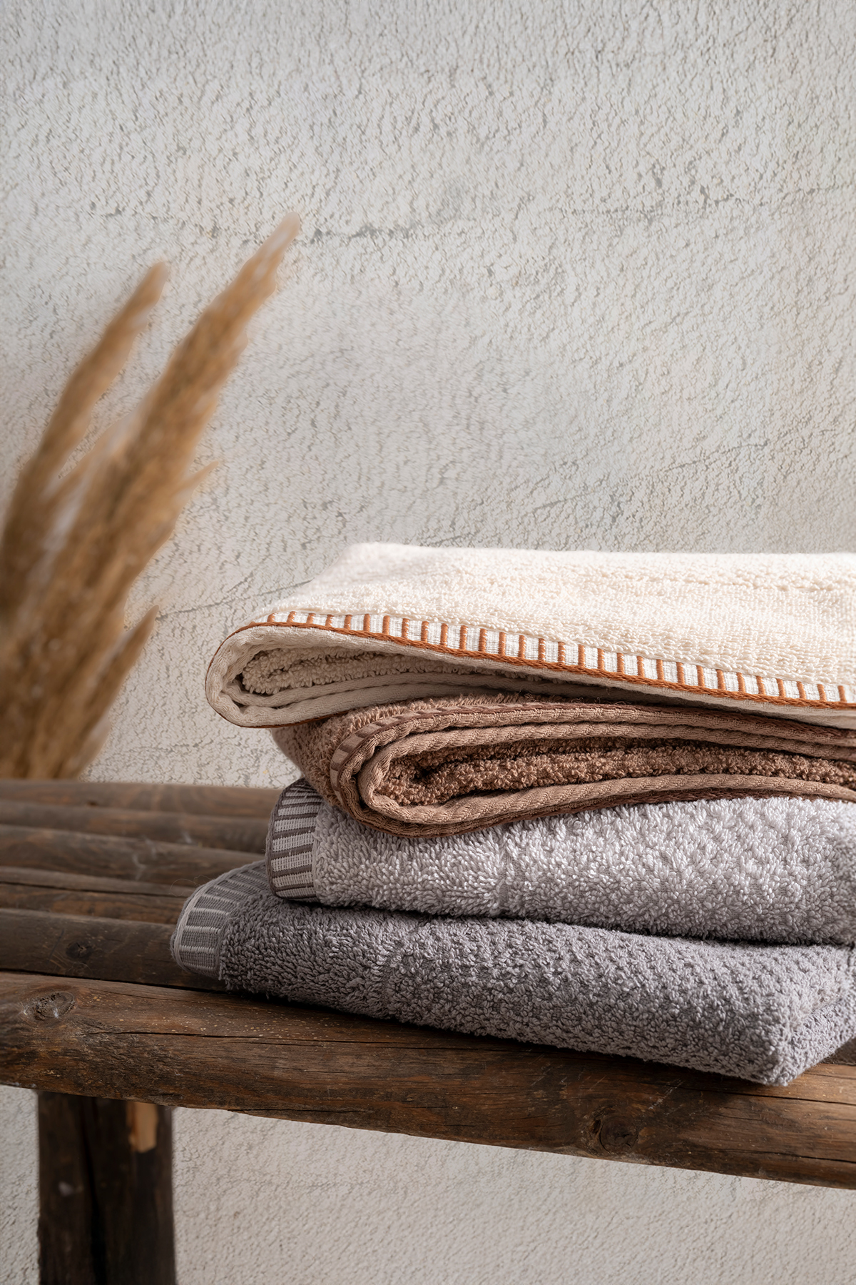 TICOTTO Mira 50×85 cm %100 Pamuk Havlu Seti – 4'lü, Yüksek Emici, El Yüz Havlusu - Görsel 2