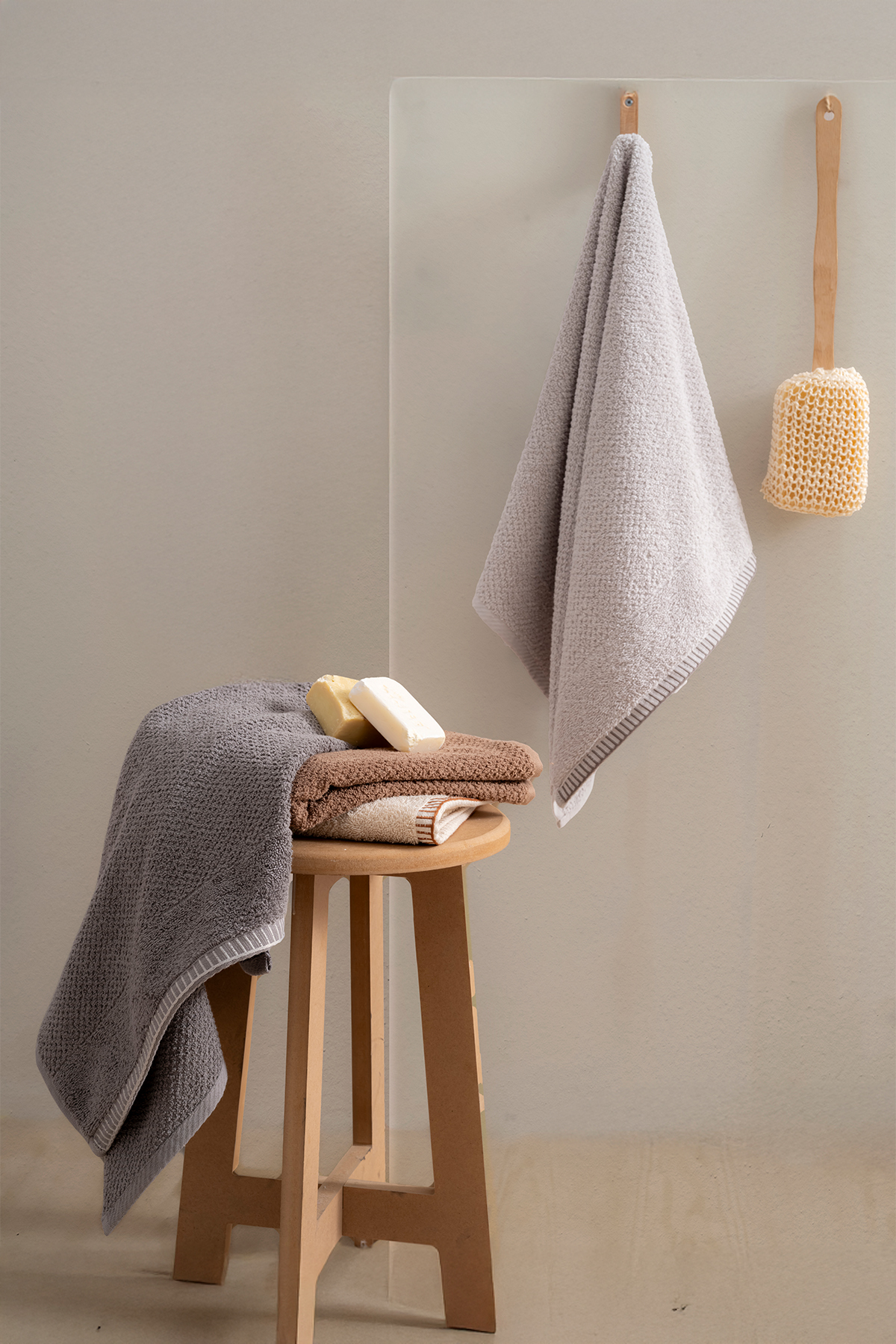 TICOTTO Mira 50×85 cm %100 Pamuk Havlu Seti – 4'lü, Yüksek Emici, El Yüz Havlusu - Görsel 3