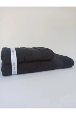 Özdilek Özdilek Trendy Büyük Boy Banyo Havlu Seti 2'li- Siyah  (90x150 cm + 50x90 cm)
