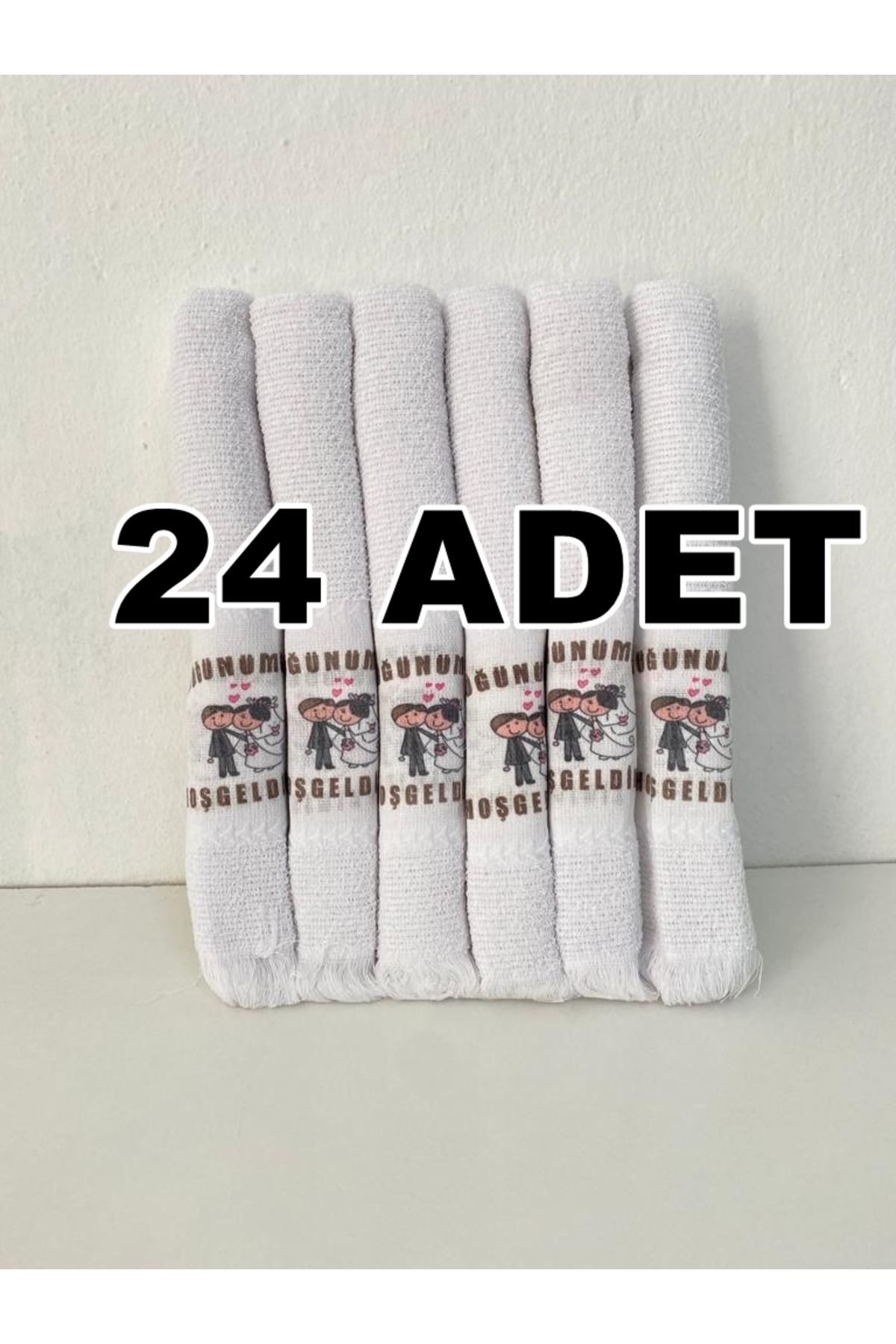 Genel Markalar 24 Adet Okuluk Düğüncü Araba Havlusu 40*70 Cm Havlu