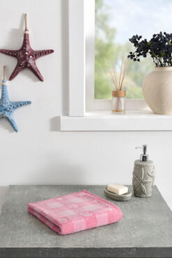 Özdilek Özdilek Shell Plaid Kadife El ve Yüz Havlusu 50x90 cm