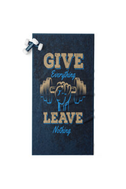 Erays Home Dijital Baskılı Spor Sporcu Fitness Havlusu 50x100 Cm %100 Pamuk