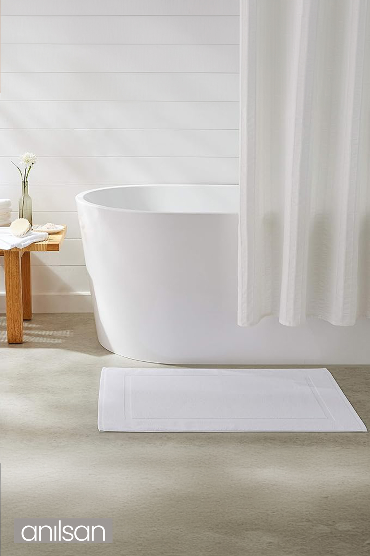 Anılsan 2'li Melissa %100 Pamuk Ayak Havlusu - Beyaz 50x70, 245 Gr - Görsel 3