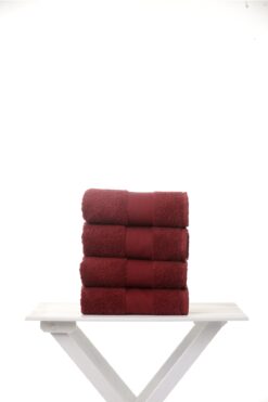 AİRYCOT Bordo 50x90 4'lü Set Yüz Havlusu