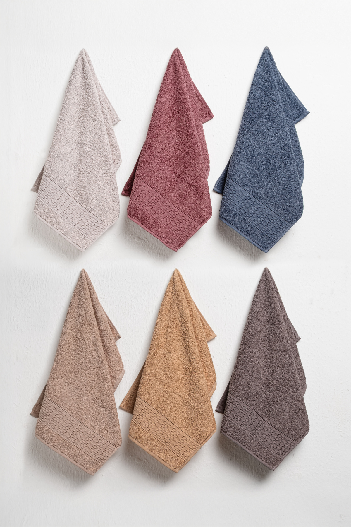 Minoset Wendy %100 Pamuk 6’lı Havlu – 30x50 cm Lüks, Yumuşak, Emici, Mutfak & Banyo Kullanımı - Görsel 2