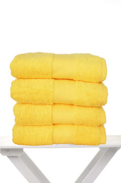 AİRYCOT Sarı 50x90 4'lü Set Yüz Havlusu