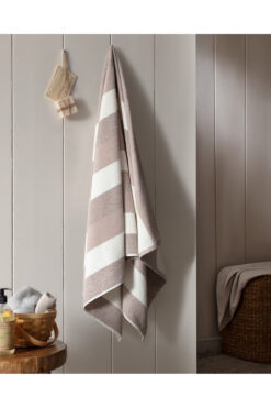 Madame Coco Eden %100 Pamuk Banyo Havlusu - Bej - 75x150 cm