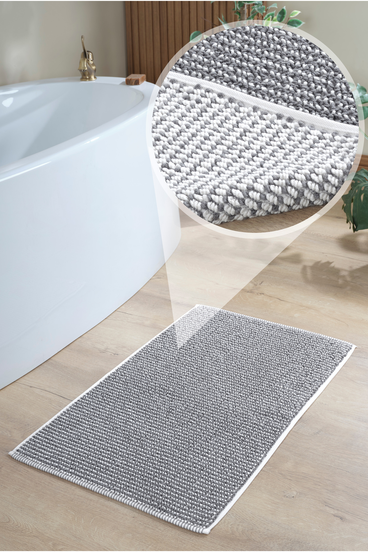 My Catherine Ağır Gramajlı Çift Taraflı %100 Pamuk Paspas | Ayak Havlusu Yüksek Emicilik