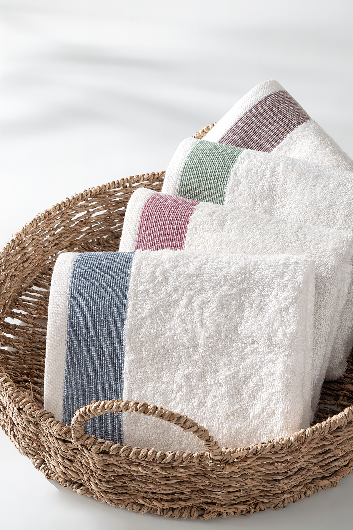 Yataş Kayla 4'lü El / Yüz Havlu Seti - Ekru / Renkli - Görsel 2