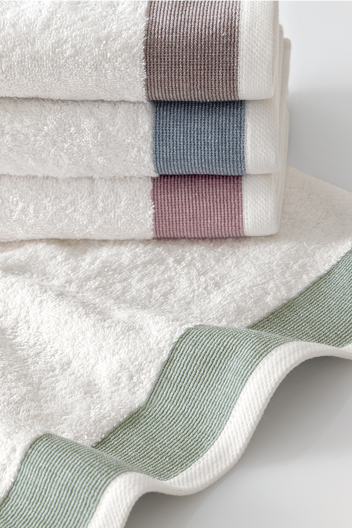 Yataş Kayla 4'lü El / Yüz Havlu Seti - Ekru / Renkli - Görsel 3