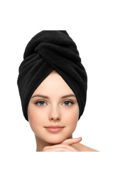 embays collection Düğme Lastikli Saç Havlusu, Saç Bonesi, Makyaj Bonesi, Yüz Bakım Havlusu, Banyo Sonrası Saç Kurutma