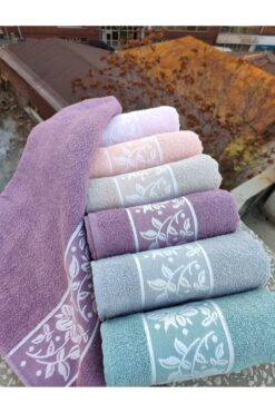 Rozalifehome EKonomik 50*80 ebatinda elyüz havlusu jagarli 6 adet- 6 renk pamuk paket ağırlığı 780 gram