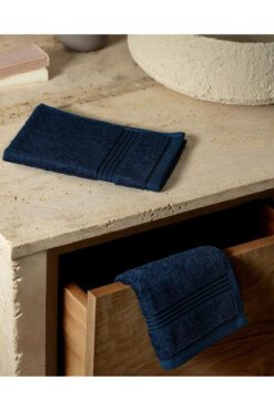Madame Coco Clarette 2'li Pamuklu El Havlusu - Lacivert - 30x46 cm