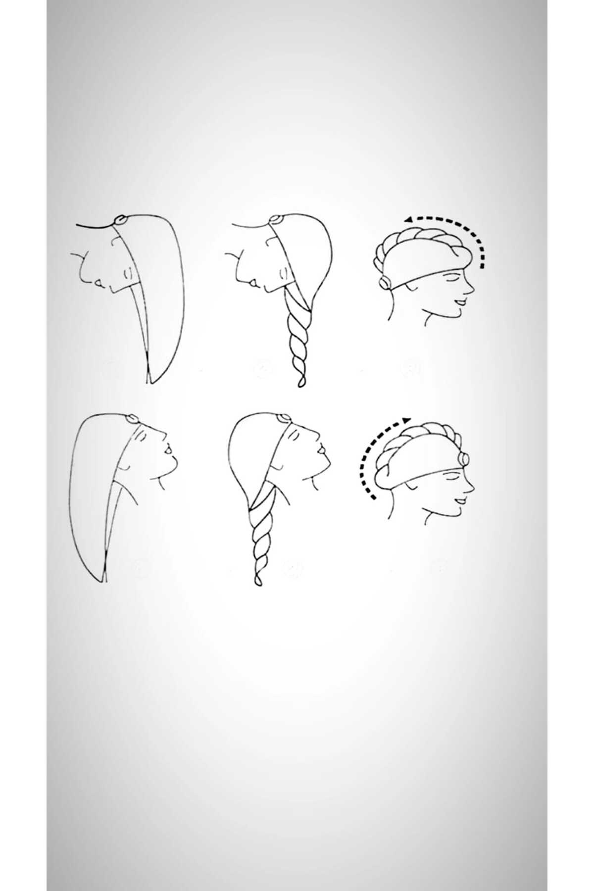 ESMEN Havlu Saç Bonesi Pudra - Görsel 2